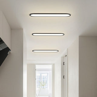 Modern Oval Flush Mount Light
