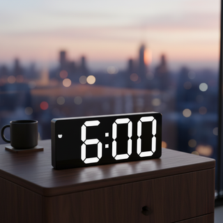 LED Digital Alarm Clock With Display