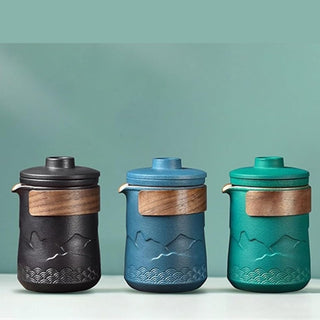 Portable Ceramic Travel Tea Set