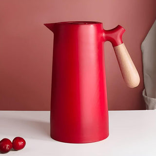 Scandinavian Insulated Carafe with Wooden Handle