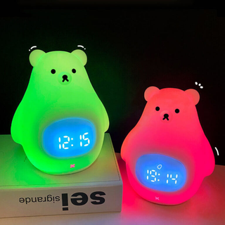 Polar Bear Alarm Clock with Night Light