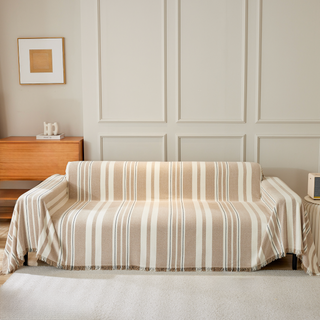 Soft Striped Sofa Cover