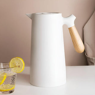 Scandinavian Insulated Carafe with Wooden Handle