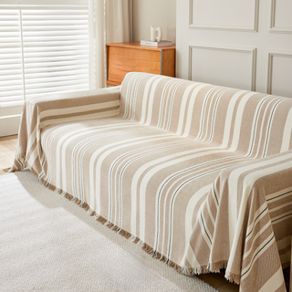 Soft Striped Sofa Cover