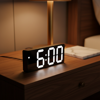 LED Digital Alarm Clock With Display
