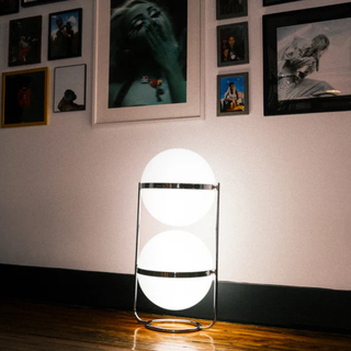 Sculptural Modern Chrome Floor Lamp