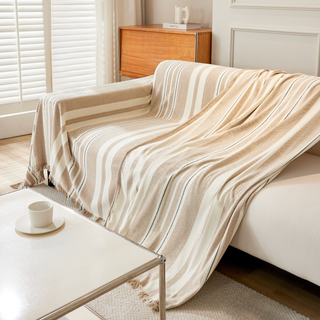 Soft Striped Sofa Cover