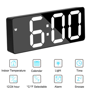 LED Digital Alarm Clock With Display