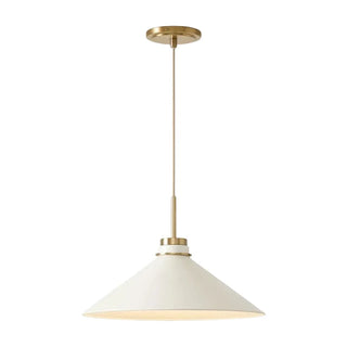 Milk Glass Cone Pendant Light