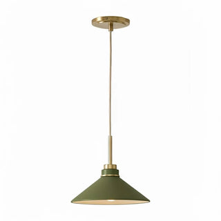 Milk Glass Cone Pendant Light