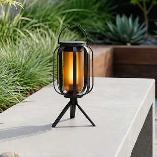 Solar-Powered Outdoor Tripod Lantern