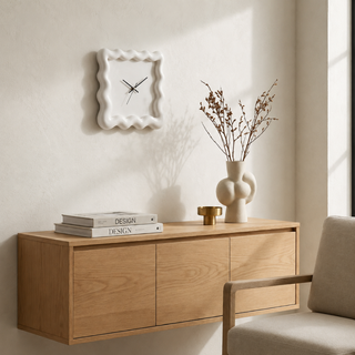 Modern Sculptural Wall Clock