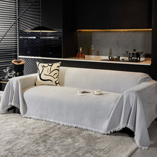 Mocha Textured Sofa Throw