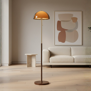 Amber Acrylic Dome Floor Lamp