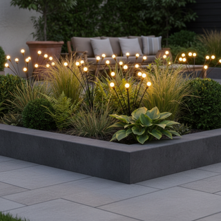 Solar Firefly Garden Lights With Flexible LED Stems