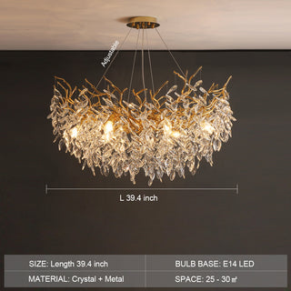 French Branch Crystal Chandelier