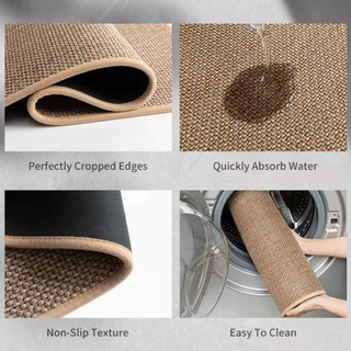 Woven Kitchen Mat With Non Slip Rubber Backing