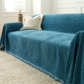 Mocha Textured Sofa Throw