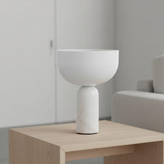 Elegant Marble Rechargeable Table Lamp