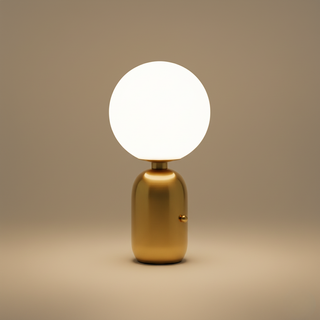 Geometric Opal Glass Table Lamp