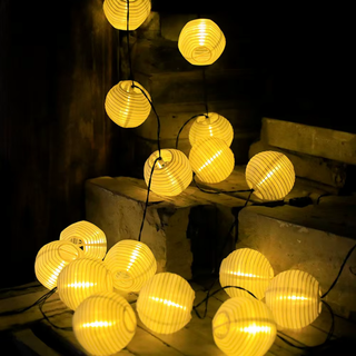 Solar Lantern String Lights For Patios And Gardens