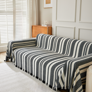 Soft Striped Sofa Cover