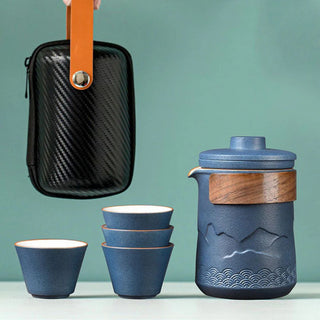 Portable Ceramic Travel Tea Set