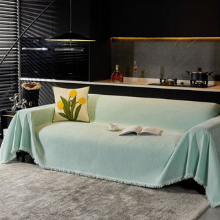 Mocha Textured Sofa Throw