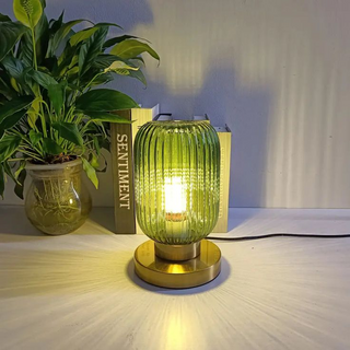 Nordic Green Glass Table Lamp