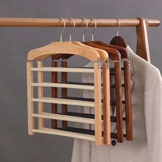 Wooden Multi-Bar Trouser Hanger