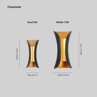 Curved LED Outdoor Wall Light For Garden And Corridor
