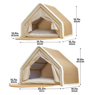 Scratch-Resistant Roof & Soft Sleeping Tent House