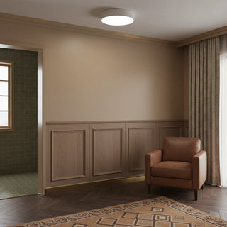 Minimalist Round LED Ceiling Light With Iron Frame