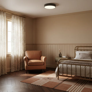 Minimalist Round LED Ceiling Light With Iron Frame