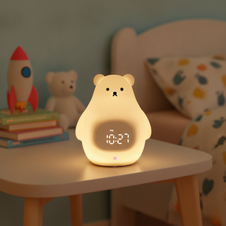Polar Bear Alarm Clock with Night Light