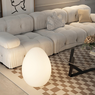 Modern Sculptural  Oval LED Floor Lamp