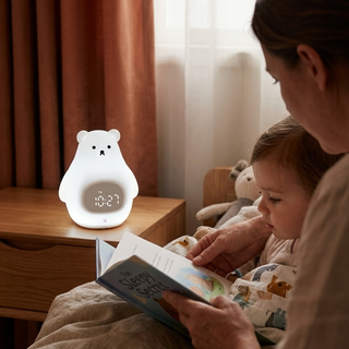 Polar Bear Alarm Clock with Night Light