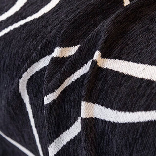Monochrome Elegance Sofa Throw