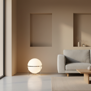 Sculptural Modern Chrome Floor Lamp
