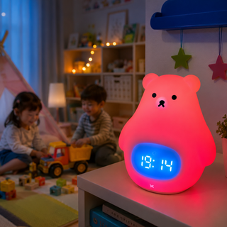 Polar Bear Alarm Clock with Night Light
