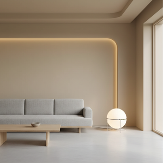 Sculptural Modern Chrome Floor Lamp