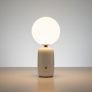 Geometric Opal Glass Table Lamp