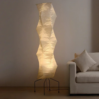 Japanese Rice Paper Sculptural Floor Lamp