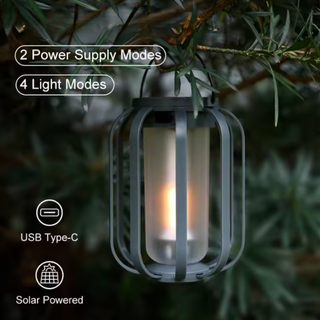Solar-Powered Outdoor Tripod Lantern