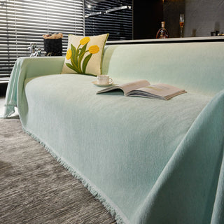 Mocha Textured Sofa Throw