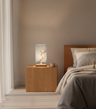Japanese Style Wooden Table Lamp
