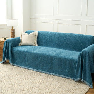 Mocha Textured Sofa Throw