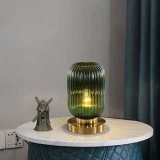 Nordic Green Glass Table Lamp