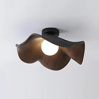 Scandinavian Wooden Ceiling Light – Soft Ambient Glow