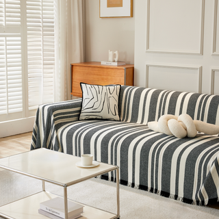 Soft Striped Sofa Cover
